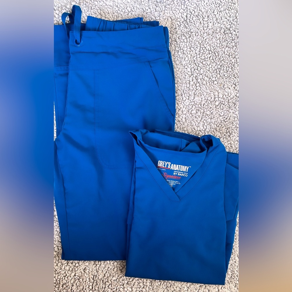 Grey’s Anatomy Scrubs, Royal Blue, size XS